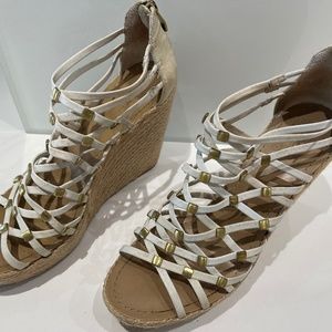 Vince Camuto Strappy Platform Wedges 8.5